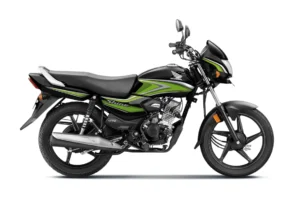Honda Shine 100 Black_With_Green