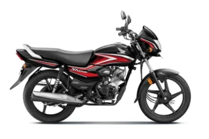 Honda Shine 100 Black_With_Red