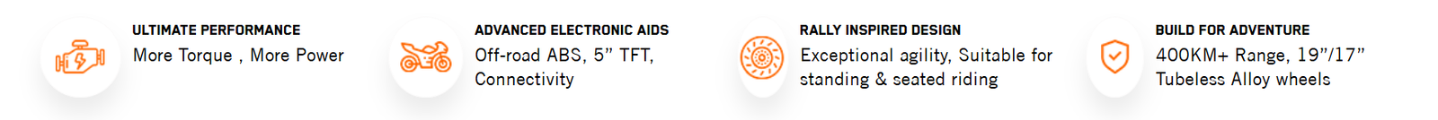 KTM 390 ADVENTURE X Highlights